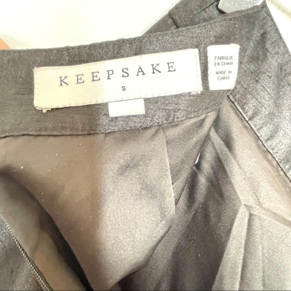 Keepsake the Label Black Wide Leg Cropped Palazzo Pants Back Zip Lined Size S - Picture 14 of 16